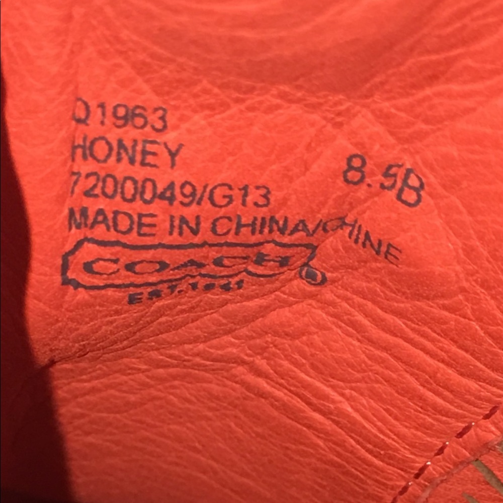 Coach Honey black suede block heel booties - Picture 9 of 10